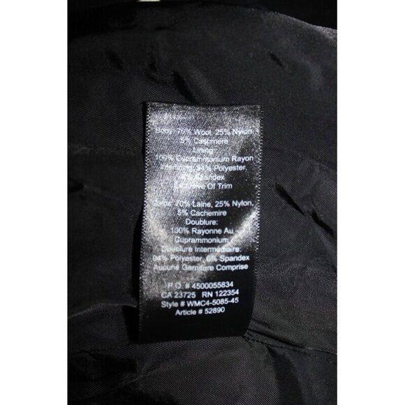 ARITZIA Wilfred Belted/Hooded Borda Coat with Wool & Cashmere, Black - Size XXS - Picture 8 of 16